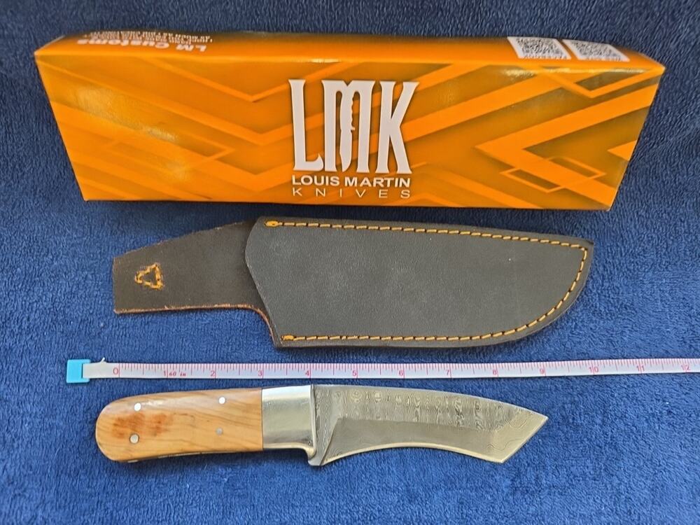 Hunting Bowie Knife 9 Inch Custom Made Forged Damascus Blade LMK Knives #7556